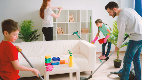 Home maintenance for community support for parents